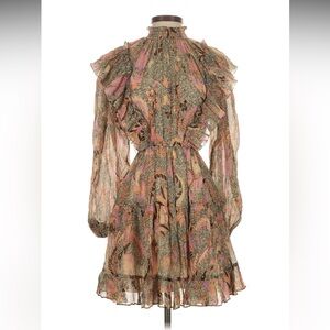 Ulla Johnson Paisley Long Sleeve Dress